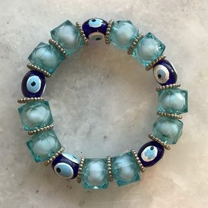 Turkish evil eye stretch bracelet